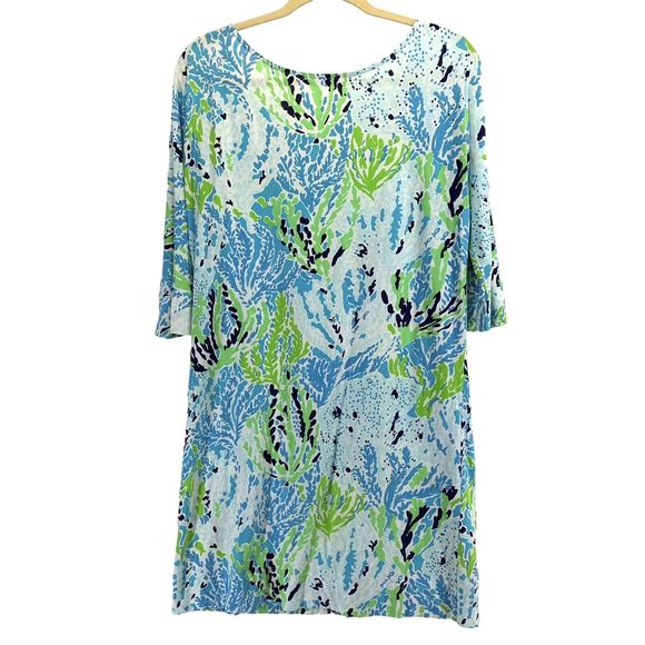 Lilly Pulitzer Medium Eliza Dress in Spa Blue Let’s Cha Cha - Picture 6 of 11